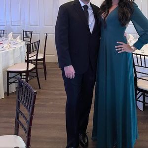 Black Pronto Uomo Men Suit 44R/38